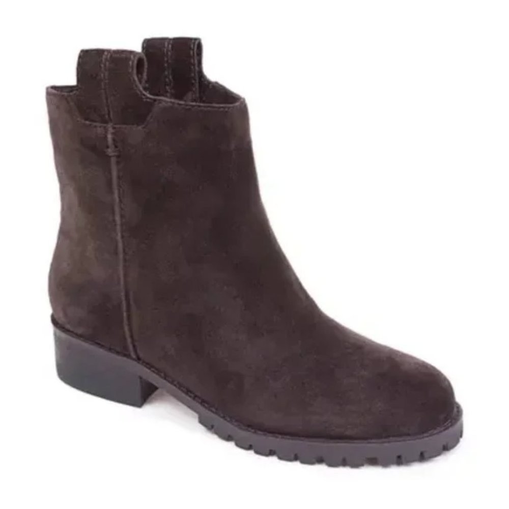 WOMEN'S SPLENDID "PATTON" DARK BROWN SUEDE BOOTIES SIZE 8.5